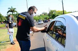 El intendente Miguel Prieto acompañó la actividad realizada esta mañana con respecto a la campaña "Quema Cero CDE".