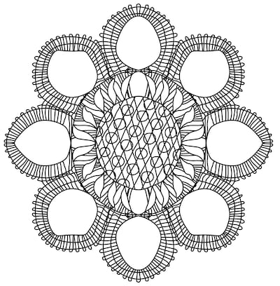 Ñandutí para pintar