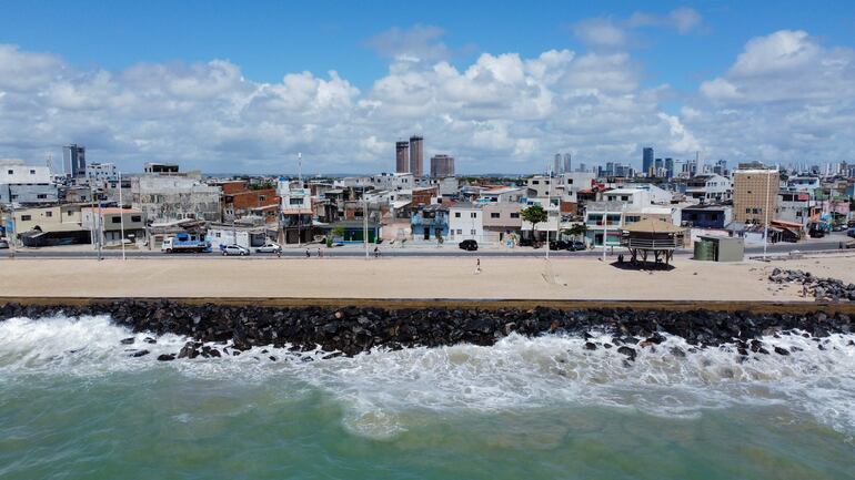 Playa de Boa Viagem, en Recife (Brasil).