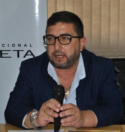 El dirigente colorado y funcionario de la Entidad Binacional Yacyretá Wildo Almirón.