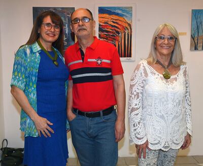 Gloria Crespo, Horacio Guimaraens y Teresa Bello.