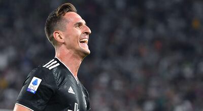 Arkadiusx Milik, delantero polaco que debutó con un gol en Juventus.