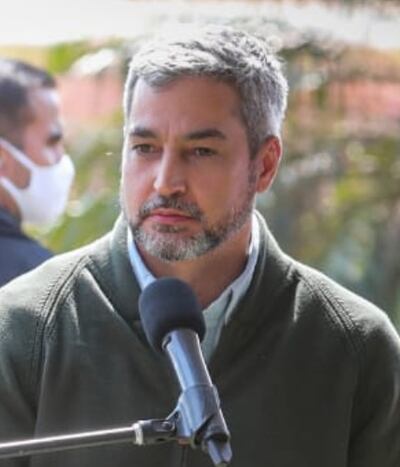 El presidente Mario Abdo Benítez asistió ayer a la  inauguración de obras viales en el departamento de  Caaguazú.