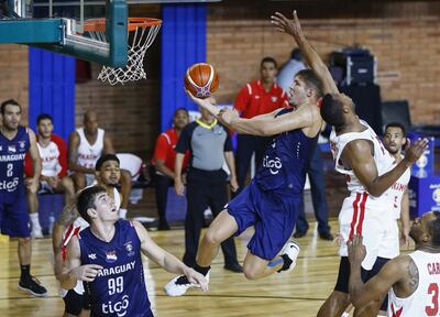 Juniors Peralta, en uno de los juegos contra Panamá en 2019.