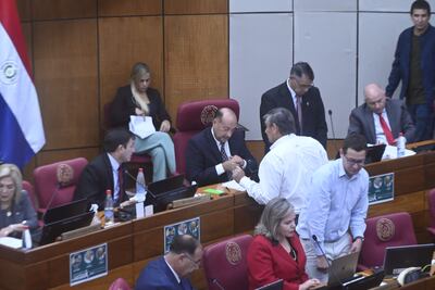 Sesión de la Cámara de Senadores.
