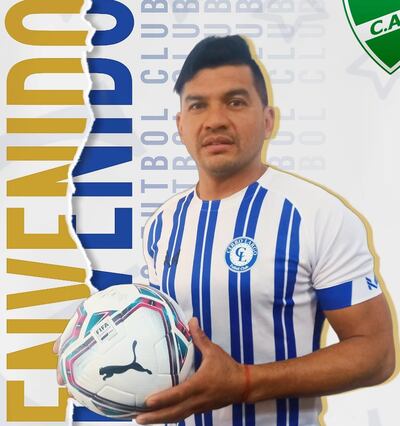 Alcides Miranda Moreira, delantero paraguayo del Cerro Largo de Uruguay.