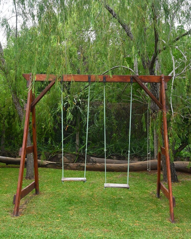 Hamaca en el patio.