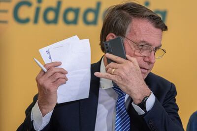 Presidente de Brasil, Jair Bolsonaro.