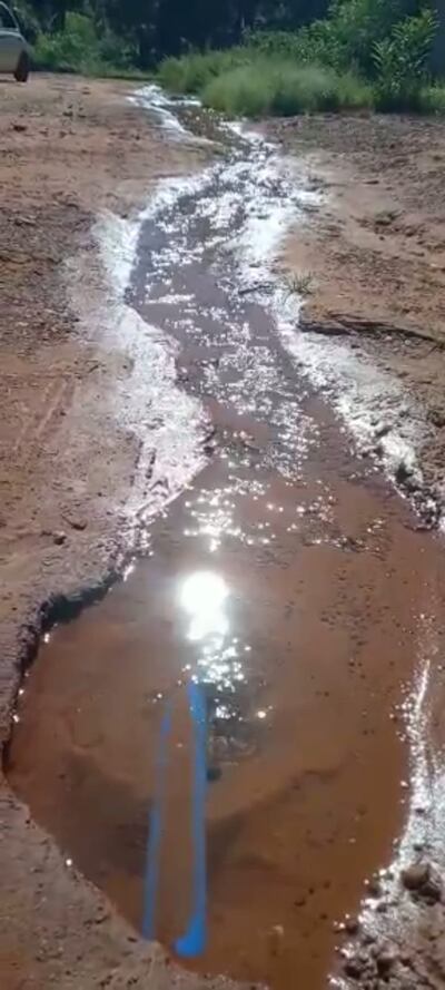 Reclaman ayuda por cañeras rotas a la Esaap de Caacupé