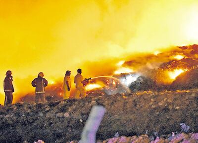 El incendio desatado en setiembre del 2020 en Cateura vistió de humo la ciudad, dejando a su paso varias secuelas de salud.