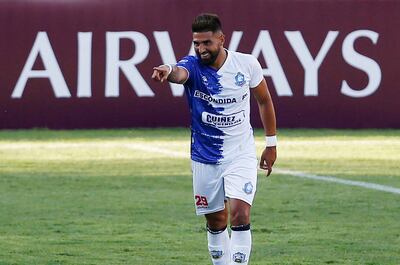 Andrés Robles celebra su gol para Antofagasta, que derrotó 2-1 a Unión Española.