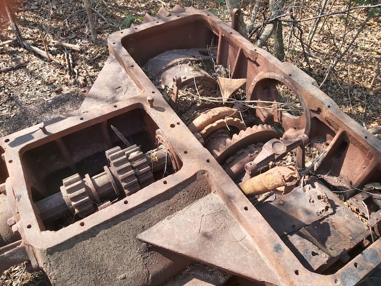 Los obreros avanzaban con su obra y encontraron lo que serían vestigios de la Guerra del Chaco
