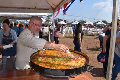 Gran éxito del festival del piracaldo en la ciudad de San Antonio.