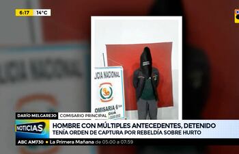 Hombre con múltiples antecedentes, detenido