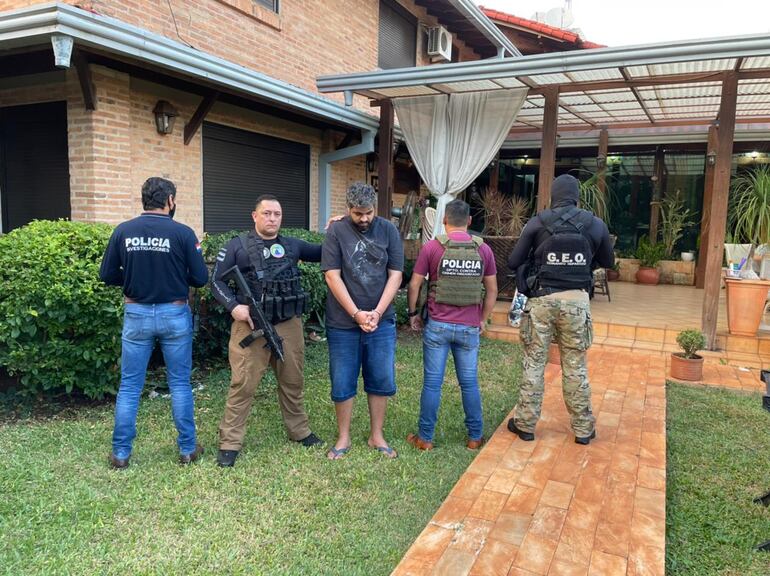 Rafael Henrique Sisti Nunes fue detenido esta mañana en una vivienda ubicada en el Paraná Country Club.
