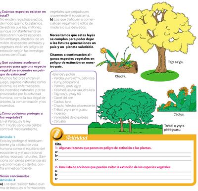Especies vegetales del Paraguay en peligro de extinción