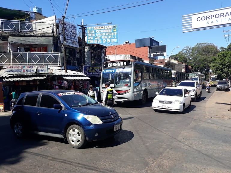 Hasta el momento el tráfico en San Lorenzo es el habitual, pero esperan que haya un aumento desde la próxima semana.