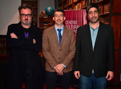 Fredy Casco, Damián Cabrera y Sergio Cáceres.