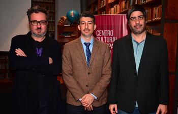 Fredy Casco, Damián Cabrera y Sergio Cáceres.