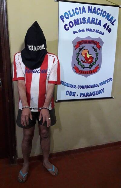 Eligio Chaparro Benítez quedó detenido en la comisaría 4ª.