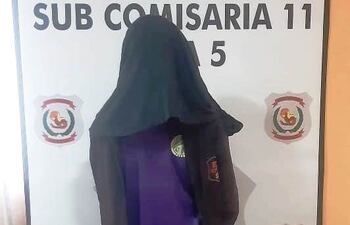 Néstor Damián Villalba, detenido tras ser reconocido mediante la grabación de circuito cerrado.