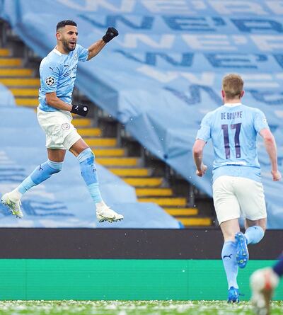 El argelino Riyad Karim Mahrez (30 años) fue  el destacado el partido con su doblete.