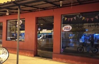 Zona comercial de Pilar con escaso movimiento.