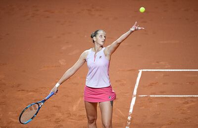 Nuevo récord de saques directos obtuvo la checa Karolina Pliskova con 21 aces (AFP).