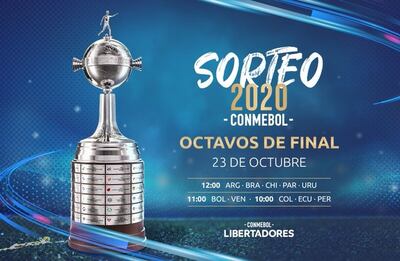 El 23 de octubre serán los sorteos de la Conmebol