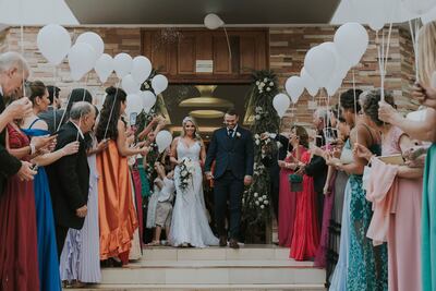 Majo y Edwin ¡se casaron!.