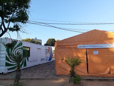 Preparan hospital de San Lorenzo.