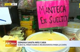 Semana santa: Subió el pindó karai e ingredientes para la chipa