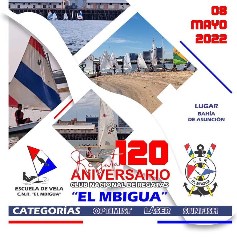 Invitación del Club Mbiguá por sus 120 años.