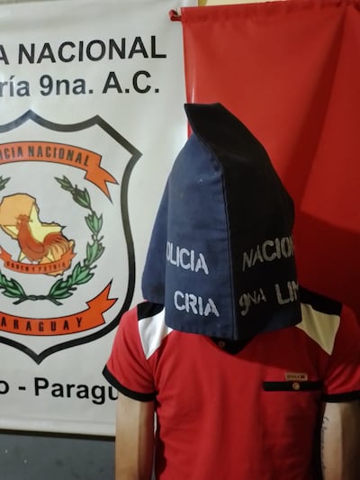 Richard Adrián Florenciano Pérez, de 24 años, detenido.