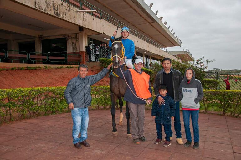 Javier Portillo, aquí con Veloccissimus, ganó cuatro sueltas.