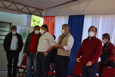 Mario Abdo Benítez y Nicanor Duarte Frutos estuvieron de gira por Misiones.