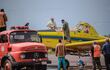 Aviones para combatir incendios forestales en el Chaco.
