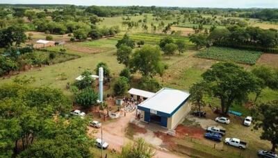 Vista del local del Comité San Marcos, en el distrito de Santa Rosa del Mbutuy, departamento de Caaguazú.