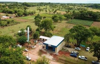 Vista del local del Comité San Marcos, en el distrito de Santa Rosa del Mbutuy, departamento de Caaguazú.