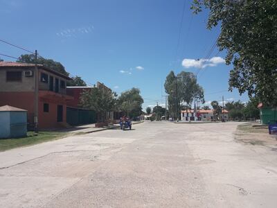 Zona céntrica de la comunidad, casi vacía debido al aislamiento total por coronavirus.