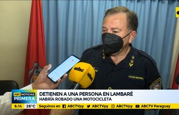 Robó una moto, pero no fue muy lejos