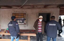César Pablo Giménez, detenido en la colonia San Antonio por agentes de Investigaciones de Bella Vista Norte.