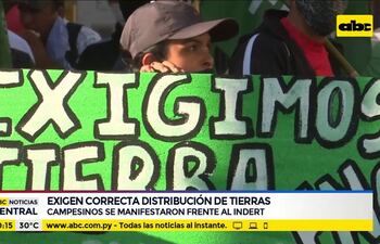 Campesinos exigen correcta distribución de tierras