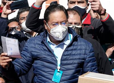 Luis Arce, economista, ganó las presidenciales en Bolivia.