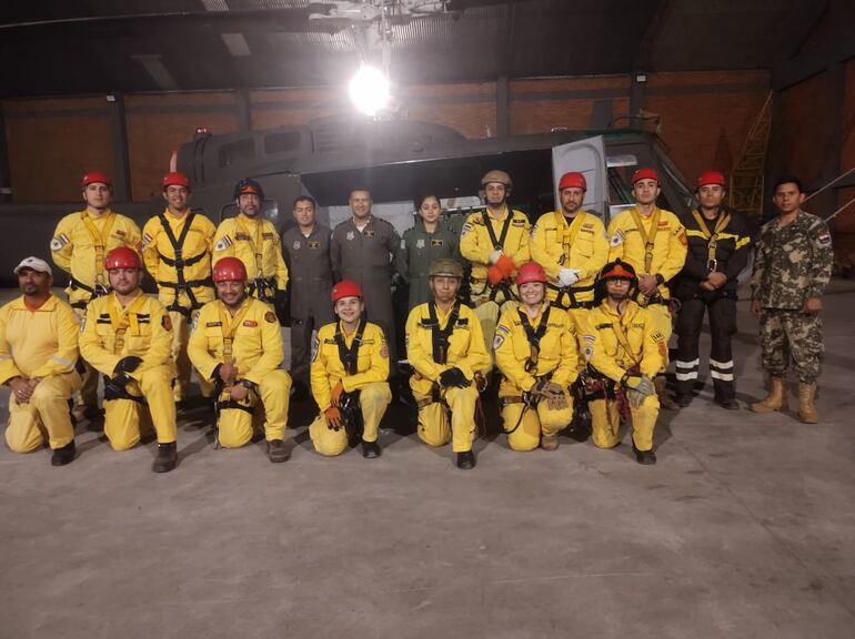 Unidad de Búsqueda y Rescate (SAR) del Cuerpo de Bomberos Voluntarios del Paraguay.
