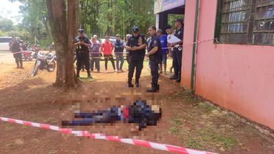 El presunto motochorro fue ultimado en Minga Guazú.