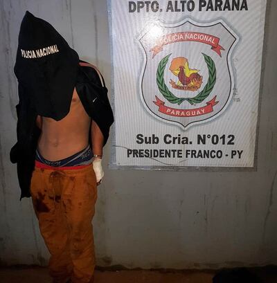El adolescente quedó detenido en la subcomisaría 12 de Presidente Franco.