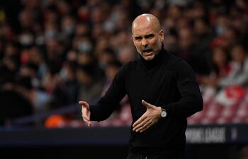 Pep Guardiola, entrenado español del Manchester City.