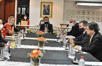 La reunión del Grupo de Análisis y Seguimiento (GAS), realizada ayer en Cancillería.