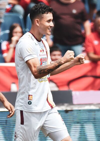 Gustavo Ramírez, goleador del Tolima de Colombia.